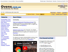 Tablet Screenshot of ovens.com.au